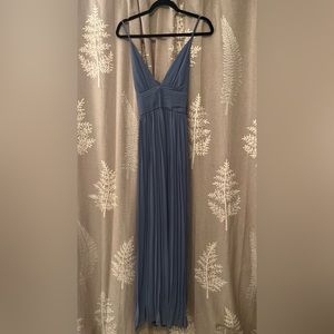 Dusty blue formal dress
